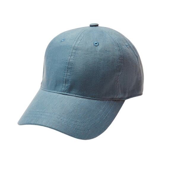 Wyeth Spencer in Muted Blue Green Linen Adjustable Baseball Dad Hat Cap - Picture 1 of 9